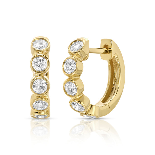 anita ko MELROSE BEZELED DIAMOND HUGGIES