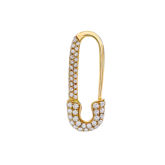 Anita Ko MINI DIAMOND SAFETY PIN EARRING