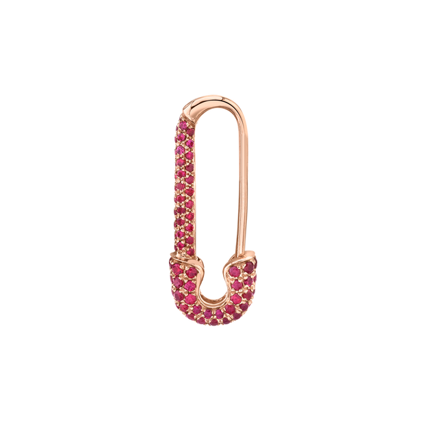 anita ko MINI RUBY SAFETY PIN EARRING