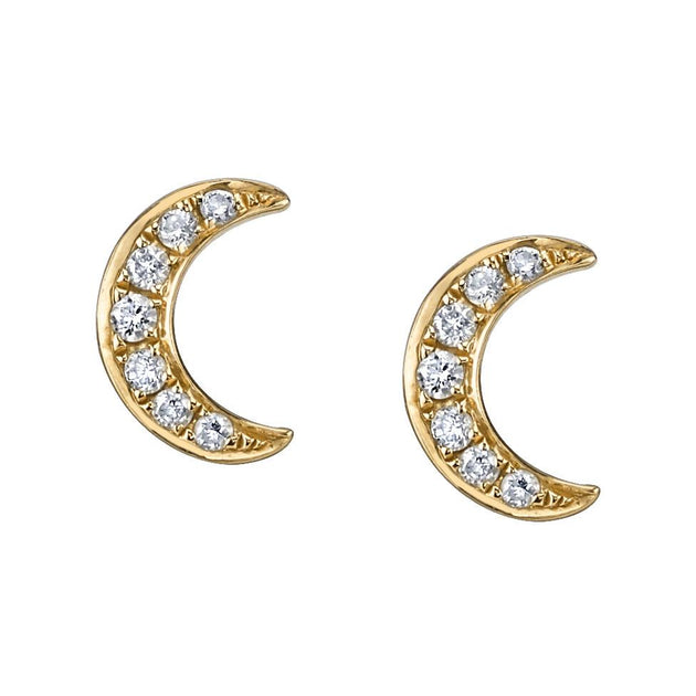 anita ko MOON DIAMOND STUDS