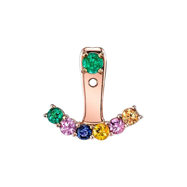 anita ko MULTI-SAPPHIRE AND EMERALD EAR JACKET