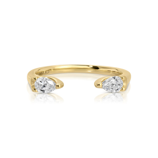 anita ko ORBIT PEAR DIAMOND RING