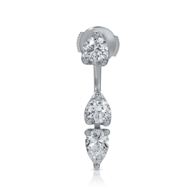 Anita Ko ORBIT ROUND & PEAR DROP EARRING