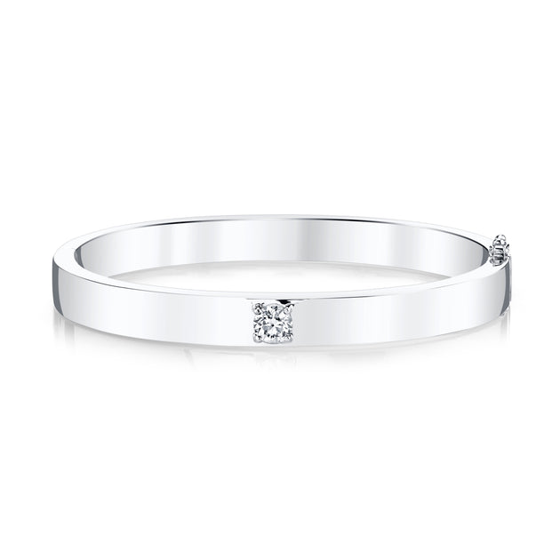 anita ko OVAL BRACELET WITH ONE ROUND DIAMOND