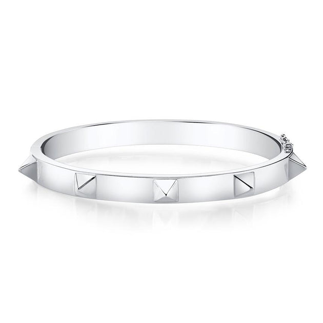 Anita Ko OVAL BRACELET WITH SPIKES