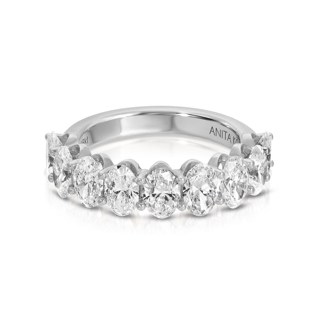 Anita Ko OVAL DIAMOND DEMI-ETERNITY BAND