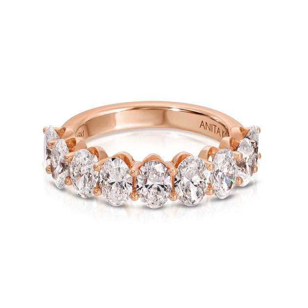 Anita Ko OVAL DIAMOND DEMI-ETERNITY BAND