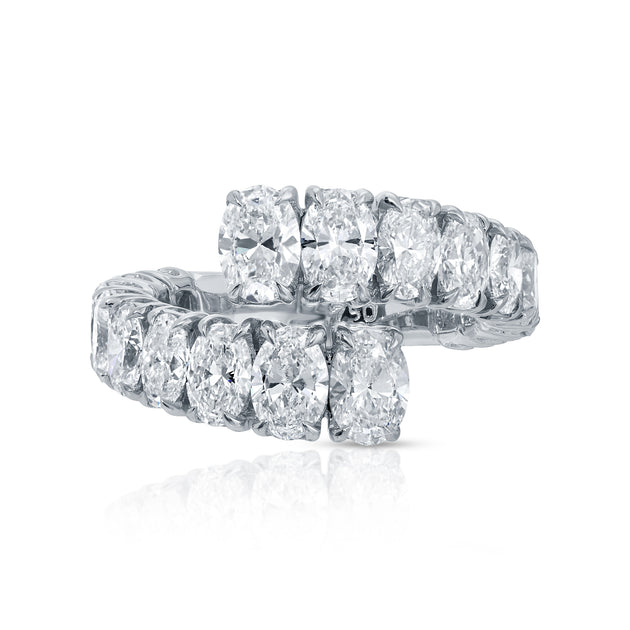 anita ko OVAL DIAMOND TWIST RING