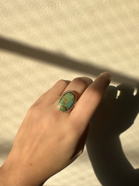 anita ko OVAL TURQUOISE RING