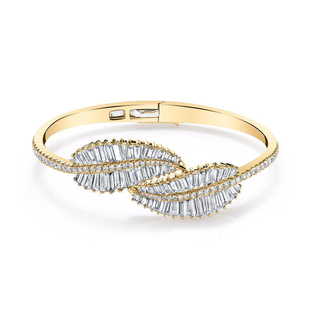 anita ko PALM LEAF DIAMOND BRACELET
