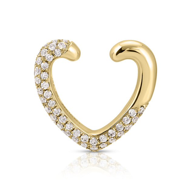 Anita Ko PAVE DIAMOND HEART EAR CUFF