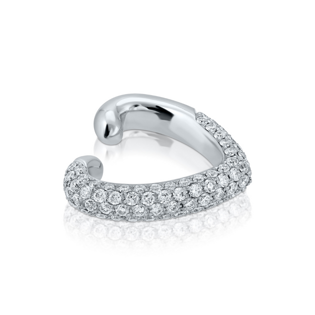 Anita Ko PAVE DIAMOND HEART EAR CUFF
