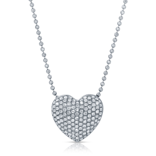 Anita Ko PAVE DIAMOND HEART NECKLACE