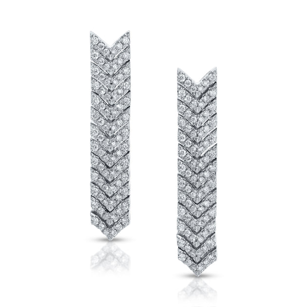 Anita Ko PAVE DIAMOND ZIPPER DROP EARRINGS