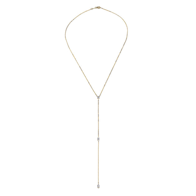 anita ko PEAR AND DOUBLE MARQUISE DIAMOND LARIAT