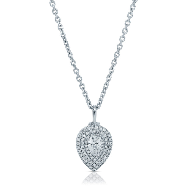 Anita Ko PEAR SHAPED DIAMOND PAVE LOULOU LOCKET