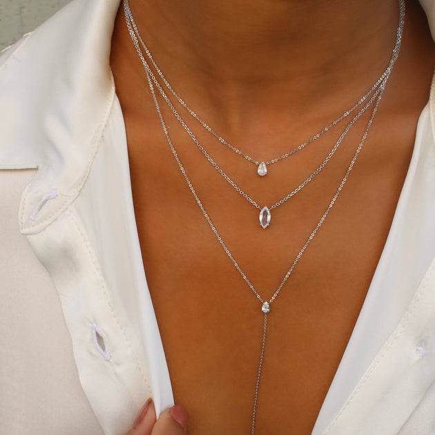 Anita Ko PEAR SHAPED DIAMOND PENDANT .31CT