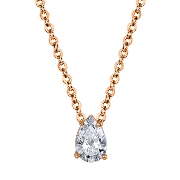 anita ko PEAR SHAPED DIAMOND PENDANT .31CT