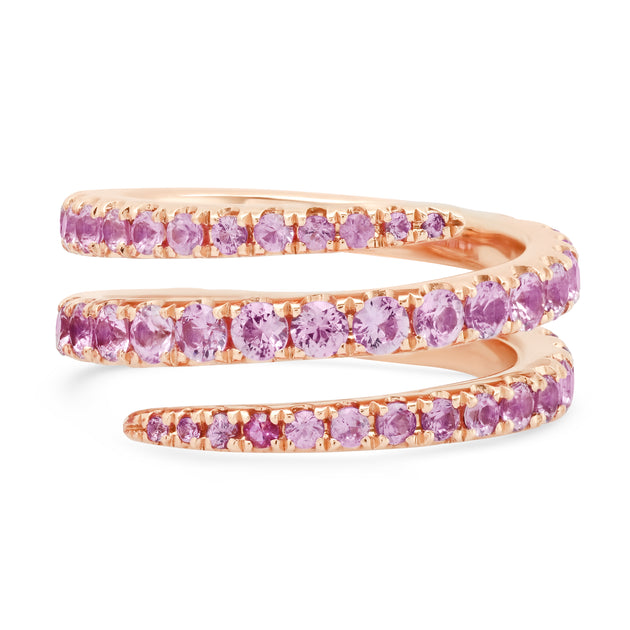 anita ko PINK SAPPHIRE COIL RING