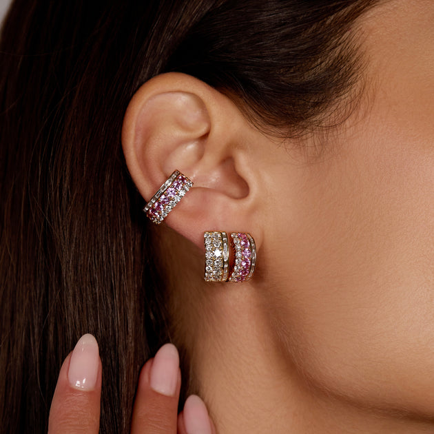 Anita Ko PINK SAPPHIRE LOLA EAR CUFF
