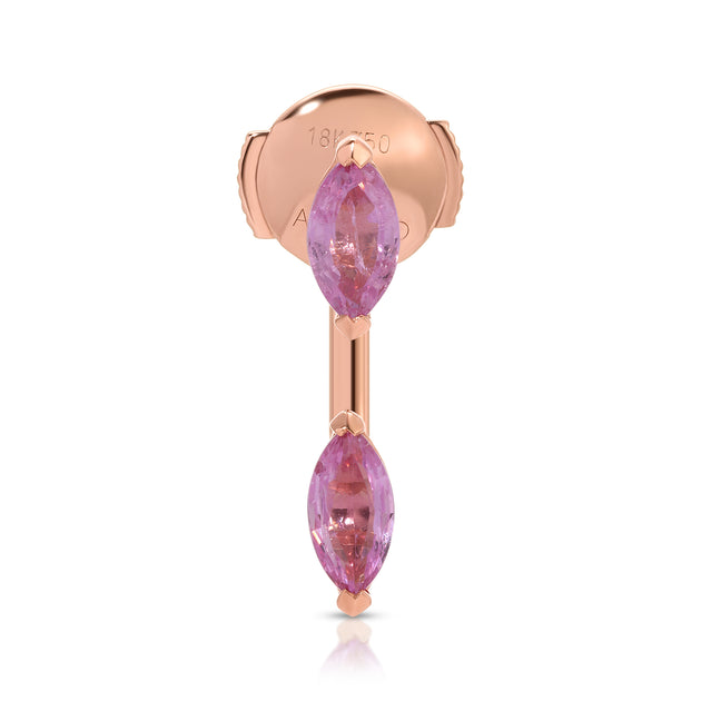 Anita Ko PINK SAPPHIRE MARQUISE ORBIT EARRING