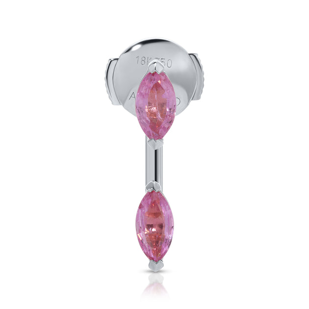 Anita Ko PINK SAPPHIRE MARQUISE ORBIT EARRING