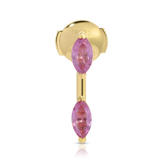 anita ko PINK SAPPHIRE MARQUISE ORBIT EARRING