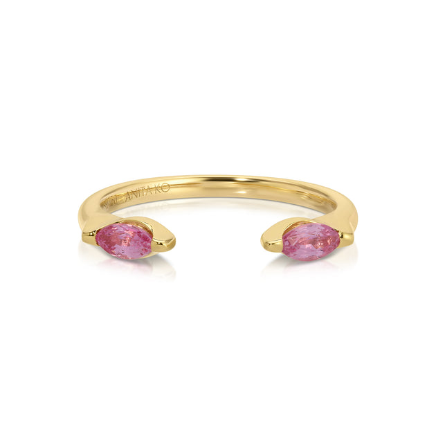 anita ko PINK SAPPHIRE MARQUISE ORBIT RING