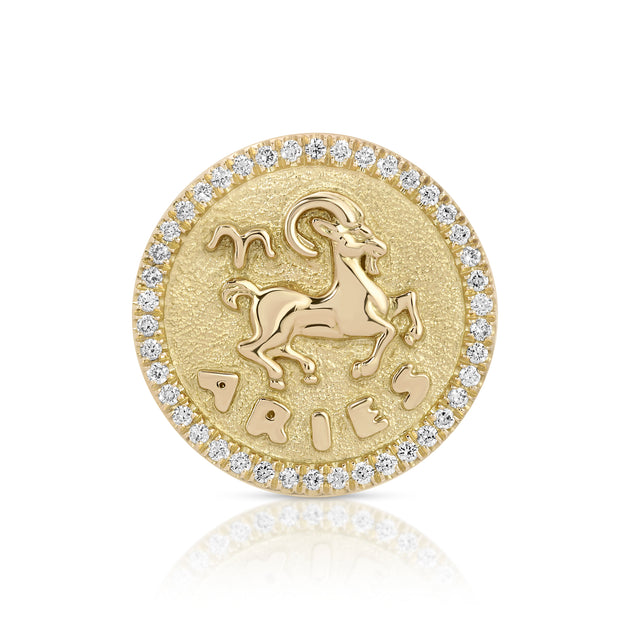 Anita Ko PINKY DIAMOND ZODIAC RING