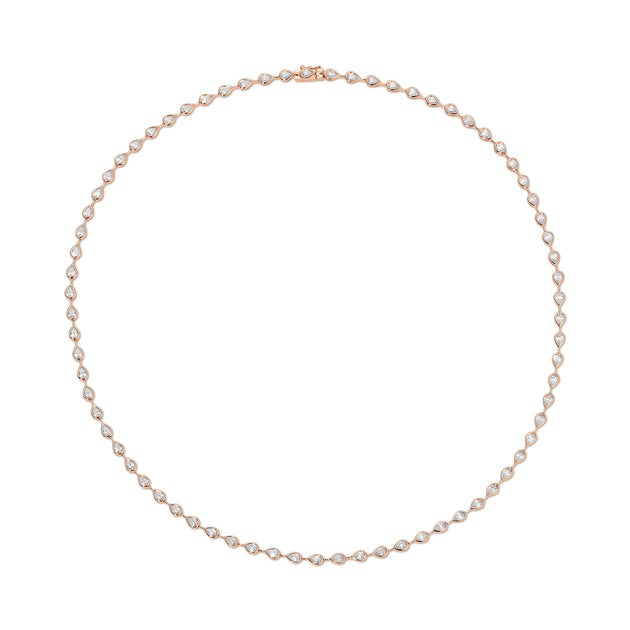 Anita Ko RAINDROP PEAR BEZELED DIAMOND CHOKER