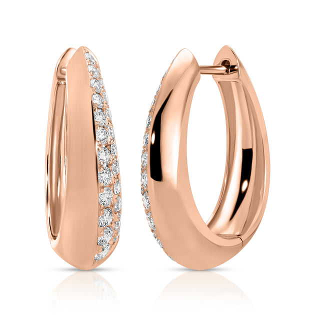 Anita Ko REVERSIBLE PAVE HOOPS