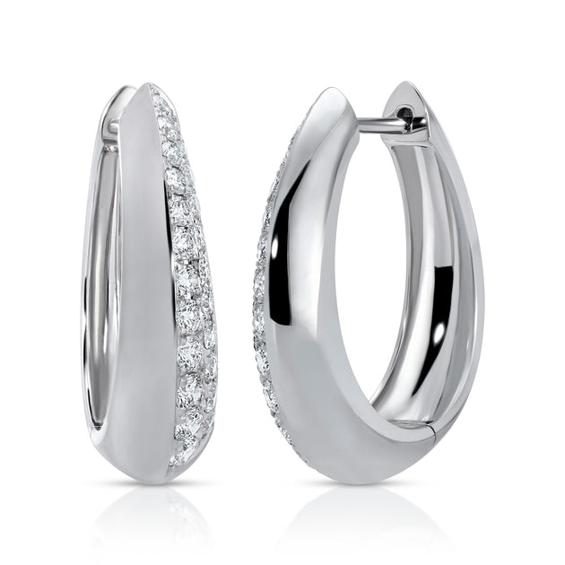 Anita Ko REVERSIBLE PAVE HOOPS