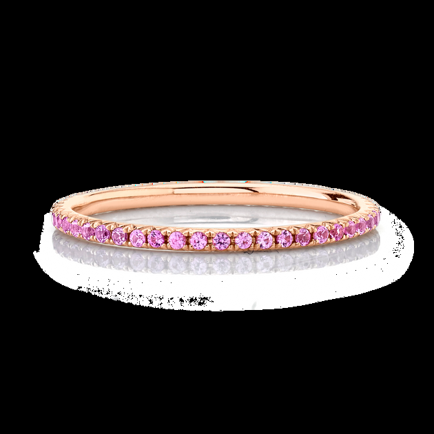 anita ko ROSE GOLD PINK SAPPHIRE ETERNITY BAND