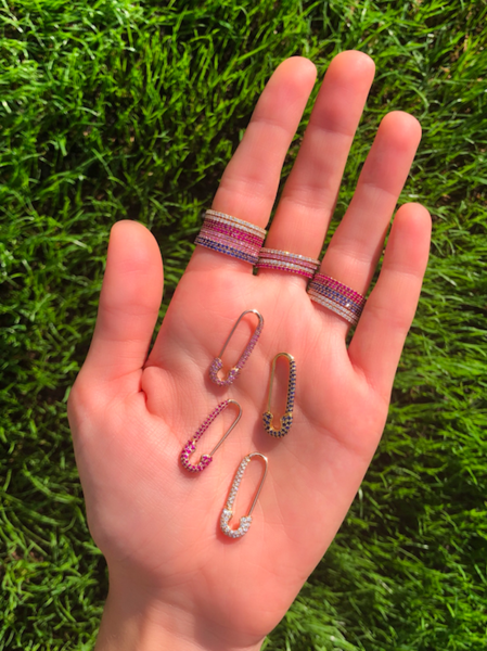 Anita Ko ROSE GOLD RUBY ETERNITY BAND