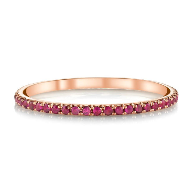 anita ko ROSE GOLD RUBY ETERNITY BAND