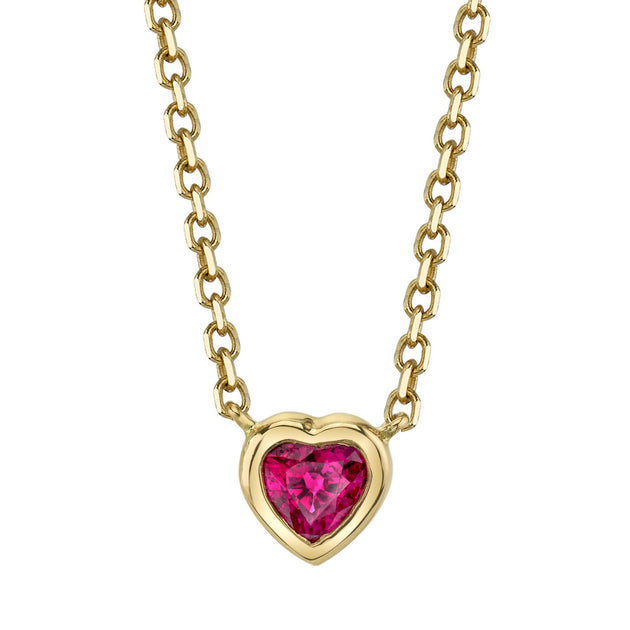 Anita Ko RUBY HEART NECKLACE