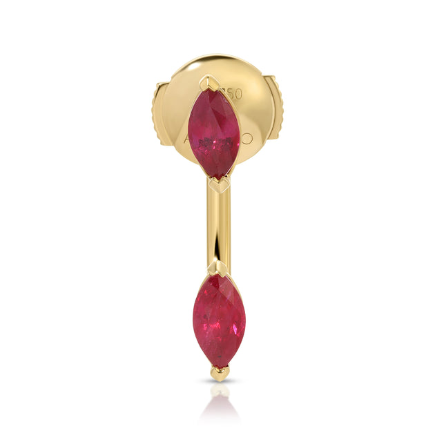 Anita Ko RUBY MARQUISE ORBIT EARRING