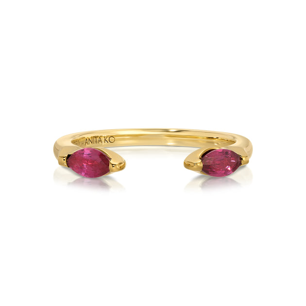 Anita Ko RUBY MARQUISE ORBIT RING