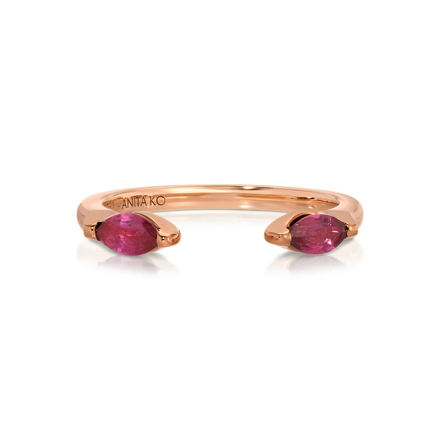 anita ko RUBY MARQUISE ORBIT RING