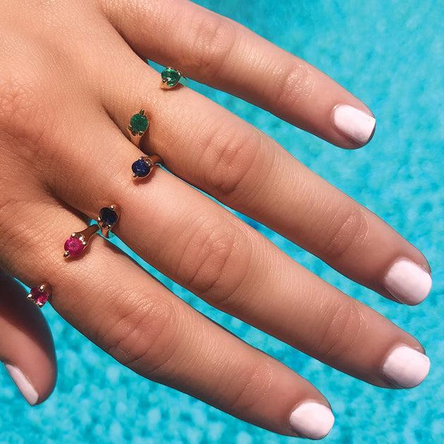 Anita Ko RUBY ORBIT RING