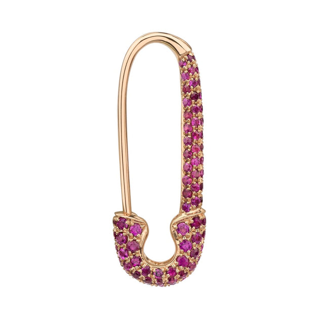Anita Ko RUBY SAFETY PIN EARRING