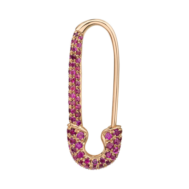 anita ko RUBY SAFETY PIN EARRING