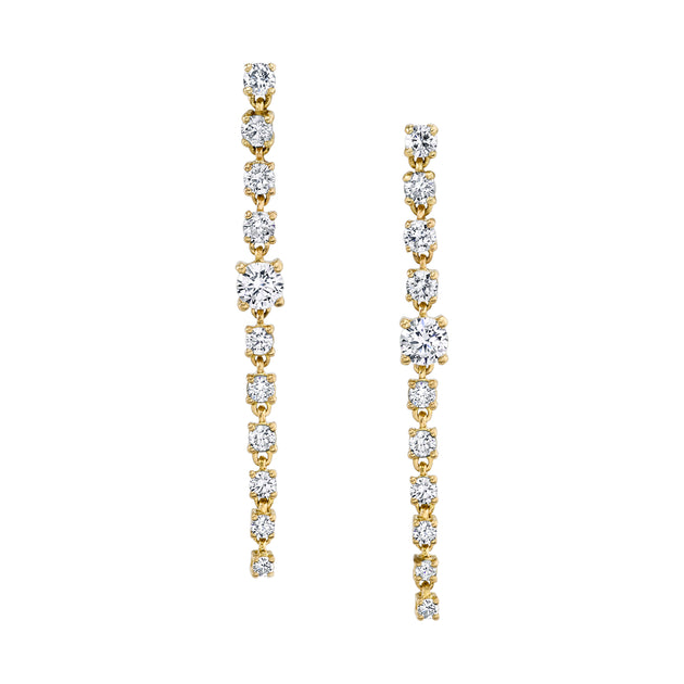 anita ko SHORT DIAMOND ROPE EARRINGS