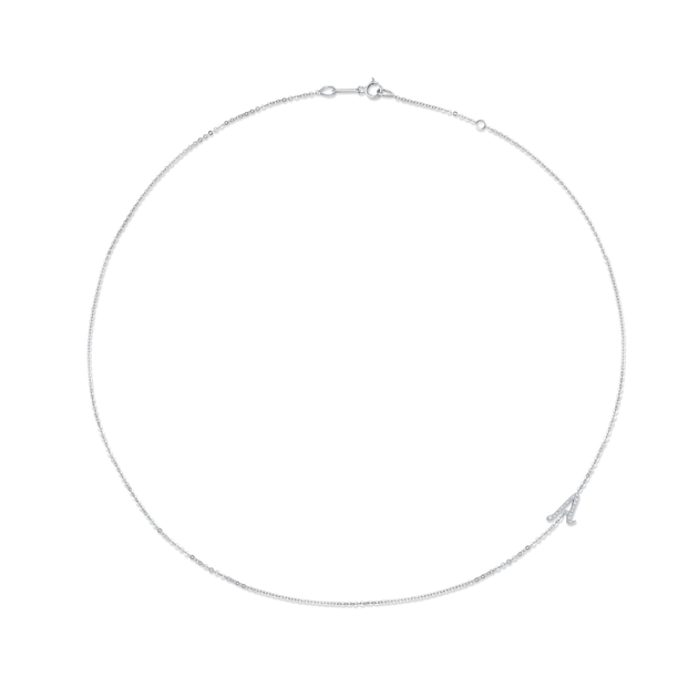 Anita Ko SINGLE DIAMOND INITIAL NECKLACE