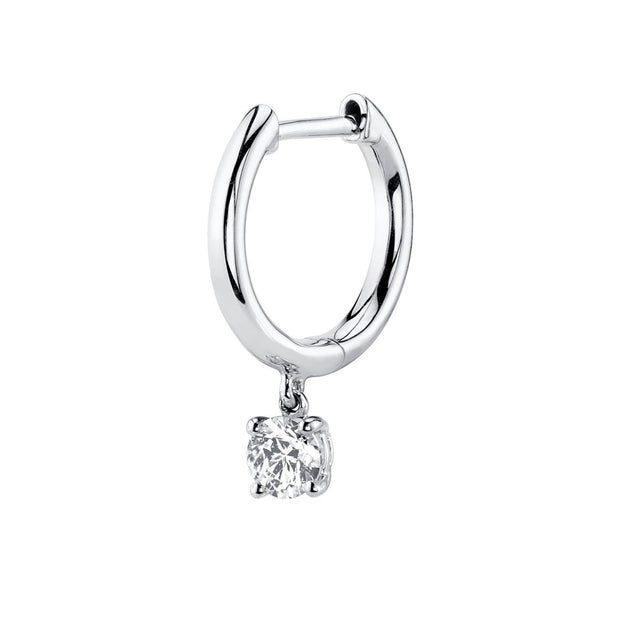 Anita Ko SINGLE HUGGIE WITH ROUND DIAMOND DROP