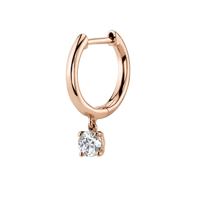 Anita Ko SINGLE HUGGIE WITH ROUND DIAMOND DROP