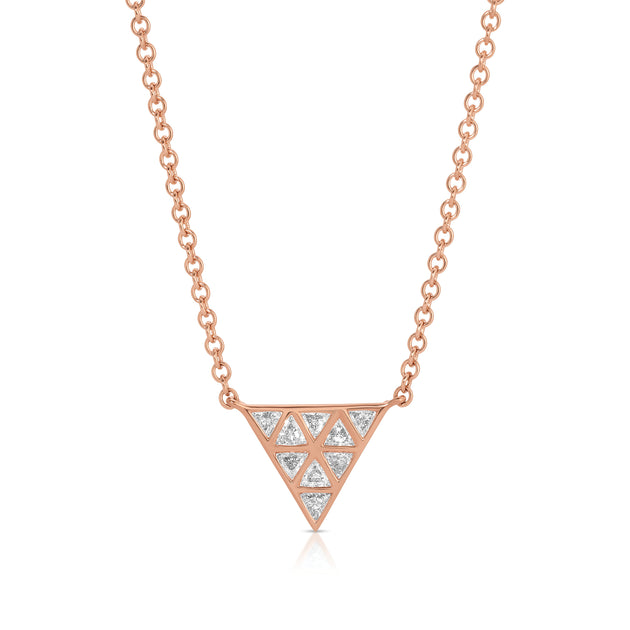 Anita Ko SMALL BEZELED TRILLION PENDANT