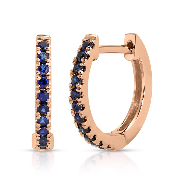 Anita Ko SMALL BLUE SAPPHIRE HUGGIES