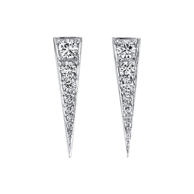 Anita Ko SMALL DIAMOND DAGGER EARRINGS