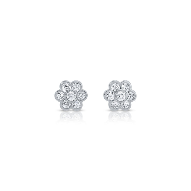 Anita Ko SMALL DIAMOND FLORA STUDS